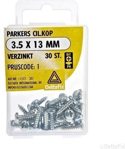 Spaanplaatschroeven Cilnderkop Pozidriv Verzinkt 3.5x13mm