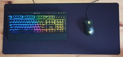 SUNMOOL Muismat - Mouse mat - Gaming Muismat - 90 x 40 x 0.3cm - Zwart