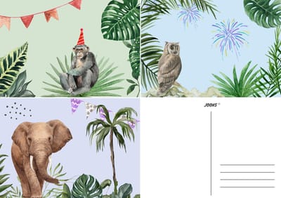 Joons verjaardagskaart wenskaarten zonder tekst verjaardag set blanco - 21 stuks A6 luxe kaarten - verjaardagskaarten volwassenen - kaartjes om te versturen