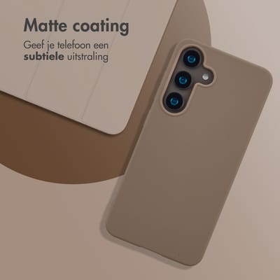 imoshion Hoesje - Geschikt voor Samsung Galaxy S24 - Color Backcover - Bruin
