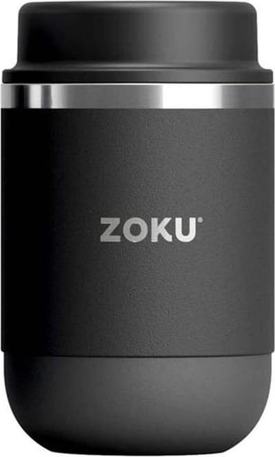 Voedselcontainer, 0.46 L, RVS/Polypropyleen, BPA vrij, Zwart - Zoku