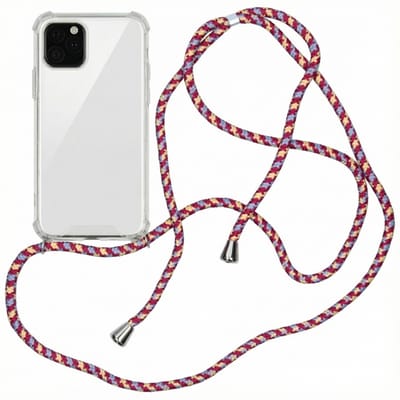 imoshion Hoesje - Geschikt voor Apple iPhone 11 Pro - Backcover met koord - Paars
