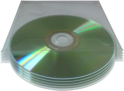 Dailygoody - Doorzichtige CD DVD Tubes - Bescherming tegen Stof en Krassen - 50x80 Micron - Hoge Kwaliteit - Duurzaam en Praktisch - Geschikt voo