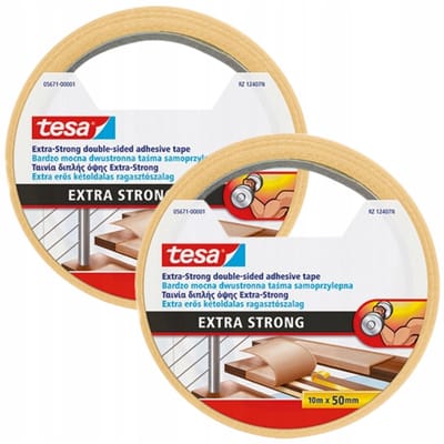 Tesa Extra Strong Tapijtlijm - 10m x 50mm - Antislip & Vochtbestendig