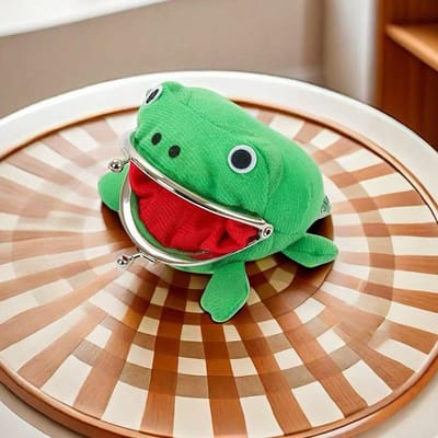Anime Kikker Portemonneetje Sleutelhanger Schattige Cartoon Flanellen Portemonnee Sleutel Munt Houder Cosplay Pluche Speelgoed Schoolprijs Cadeau groen