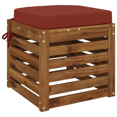vidaXL - 1-delig - zitkussen - SOEST - 100% - Polyester - Rood - 40 - x - 40 - x - 7 - cm