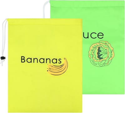 Famanu – Set van van van 3 bananenboxen met fruitvorken – Draagbare bananen lunchboxen – Ideaal voor reizen of kamperen