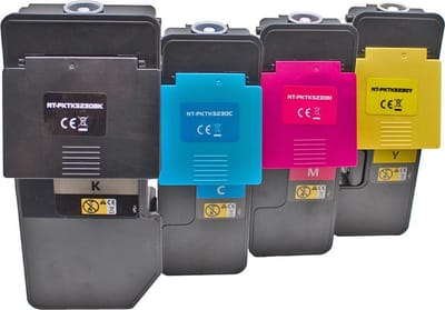 Set 4x ABC huismerk toner geschikt voor Kyocera TK-5220 voor Ecosys M5521 M5521cdn M5521cdw P5021 P5021cdn P5021cdw M 5521cdn M 5521cdw P 5021cdn P 5021cdw TK5220 TK-5220K TK-5220C TK-5220M TK-5220Y