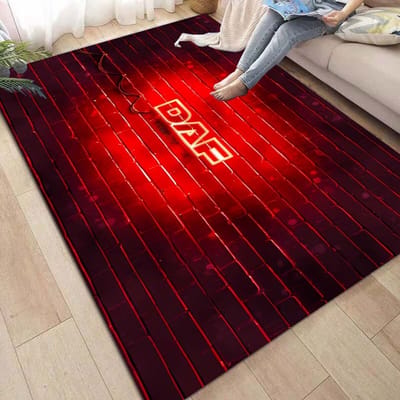 Daf Vrachtwagen Tapijt en Kleed Klassieke Auto logo Tapijt Vloermat Woonkamer Slaapkamer Decoreren Zacht Tapijt Kinderkamer Kleed Wasbare Kleden 40x60cm