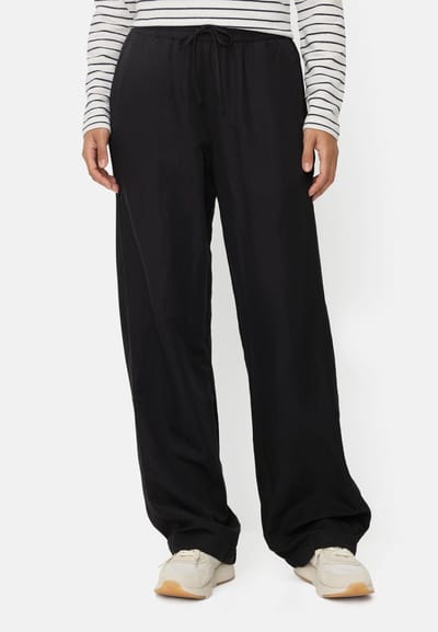 camel active Casual broek met wijde pijpen - Maat womenswear-28/30 - Kaviaar