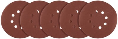 Graphite 58T281 - Schuurkringen met Klittenband - 150mm - P180 - 5 stuks - 8 Gaten