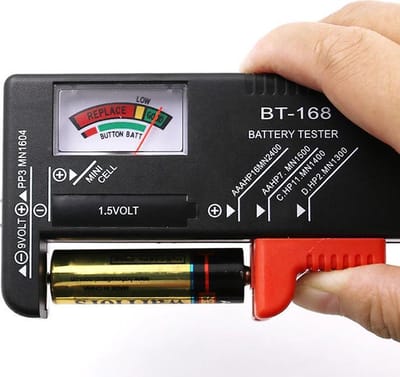 Analoge Batterijtester - Batterij Tester - Met Accu-indicator - Batterijmeter Accutester - Batterijen Tester