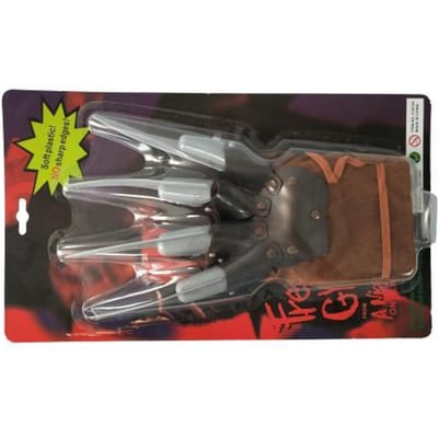 Funny Fashion Freddy Krueger horror handschoen - voor volwassenen - Halloween verkleed accessoires