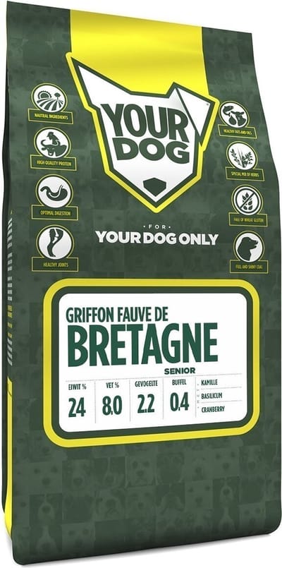 Yourdog Griffon fauve de bretagne Rasspecifiek Senior Hondenvoer 6kg | Hondenbrokken