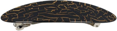 Haarsoires Haarspeld Patentspeld 11cm - Ovaal – Vintage Look – Zwart Goud - Haarspelden voor Dames - Haarklem - Haarclip - Haaraccessoires - Hair Clip - Decoratieve Haaraccessoire