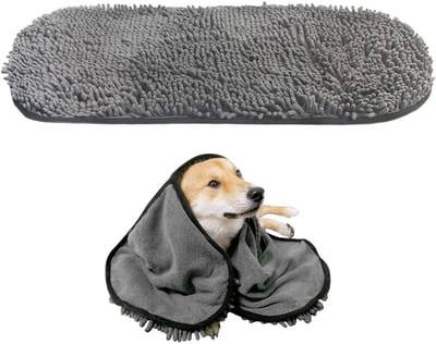 Dailygoods- Hondenhanddoeken Chenillevezel - Huisdierhanddoeken - Droogdoeken - Microvezel - 800 x 350 mm - Zachte en comfortabele textuur - Huisdierhanddoek