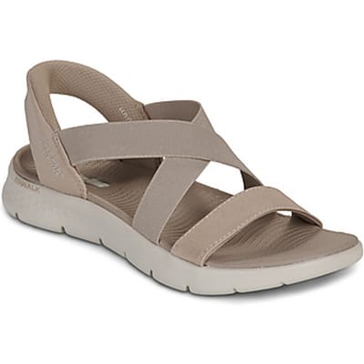 Skechers 1489/tpe go walk flex sandal glimmer up taupe 3251