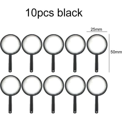 10/20/50 pièces Mini Loupe Outils d'Observation pour Enfants Utilisation Scolaire Extérieure Fournitures Scientifiques Portables à Main TMZ