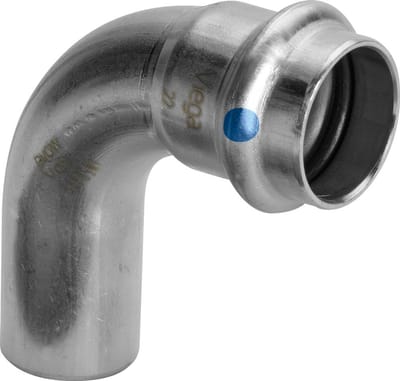 Viega Sanpress Inox LF-bocht 90 graden, d 28mm roestvrij staal Model 2316.1LF, 664787