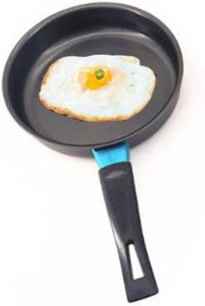 Koekenpan Compact - Omeletpan Pannenkoekenpan - Eieren Bakken - Antiaanbaklaag - 27.5x16CM - Zwart