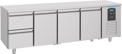 Combisteel Koelwerkbank - 632L - 3 Deuren + 2 Laden - -2°c/+8°c - 2330x700x850mm