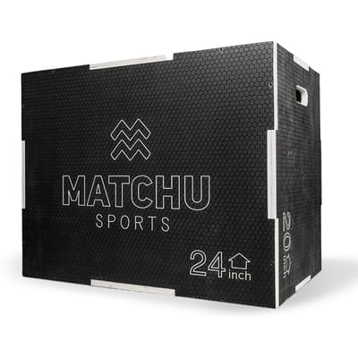 Matchu Sports - Plyo Box - Zwart - Met antislip - 20" / 24" / 30" - Stevig hout