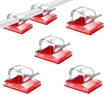 50 Stuks Zelfklevende Kabelmanagement Clips voor Organisatie van Snoeren, Geschikt voor TV, PC en Laptop, Ideaal voor Thuis en Kantoor