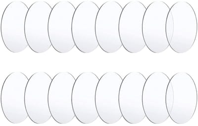 Acryl Platen Rond - Acryl Cirkels - DIY Knutselprojecten - Dubbelzijdig Beschermfolie - 7.5 cm Diameter 16 Stuks - Transparant