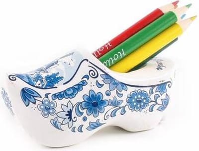 Klomp Met Slijper En Potloden Holland Delfts Blauw - Souvenir