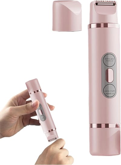 Elektrische Ladyshave - Ontharingsapparaat Dames - Comfortabel Scheren - Dubbele Scheerkop - 16.7x3.3cm - Wit