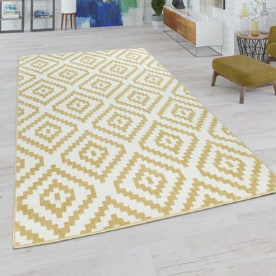 Paco Home Vloerkleed Woonkamer, Ruitpatroon In Pastelkleuren, Moderne Boho Ethno-Look 200x280 cm