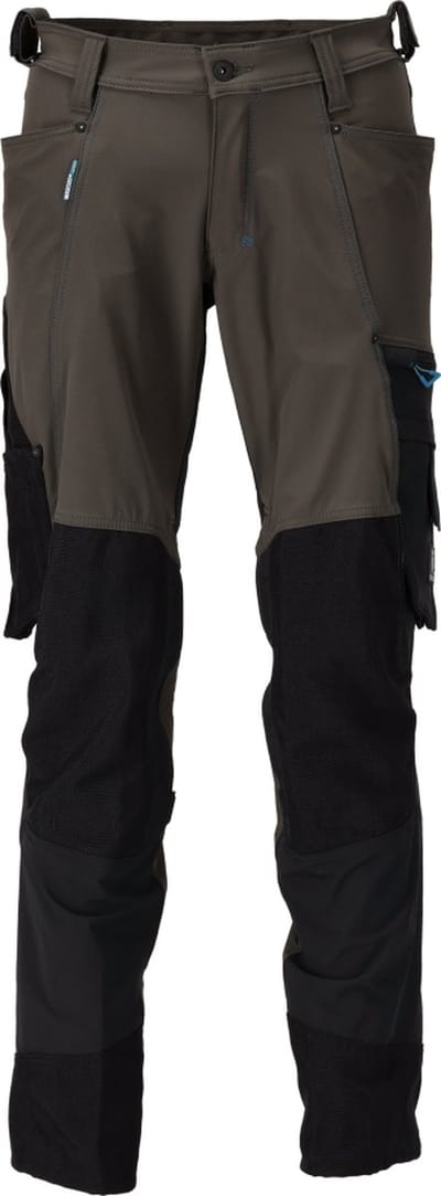 Mascot Advanced Broek met kniezakken 23179-311 - donkerantraciet/zwart - C46 - 76