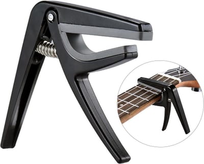 *** Capo voor ukulele, mandoline en banjo zwart capo voor ukulele, mandoline en banjo in zwart van Heble® ***