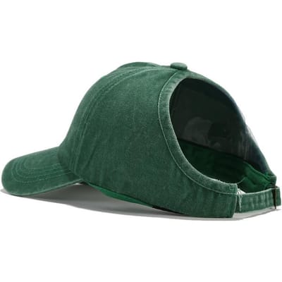 1 Stuks Retro Gewassen Backless Baseballpet Voor Vrouwen, Zomer Buiten Sport Paardenstaarten, Stijlvolle En Veelzijdige Zon Hoed Voor Dagelijks Gebruik Adjustable black