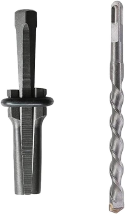 Steen Splijt Wig - Rotatieboor Splijtbit - Rotsen Splijten - Heavy Duty Gereedschap - 20 cm - Metaal