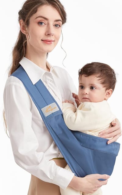 Babydraagzak - Draagband Baby - Baby Vervoeren - Ergonomisch Ontwerp - 0-36 Maanden - Blauw