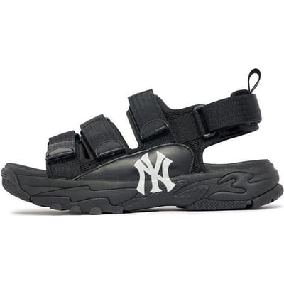 Sandale MLB Triple New York Yankees Antidérapante Durable Sandales de Sport Sandales Unisexes Noir 3ASDCSS33-50BKS 38 black
