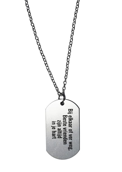 Akyol - bij elkaar of ver weg, beste vrienden zijn altijd in je hart ketting - Liefde - mensen die liefde willen delen naar iemand - quotes - vrienden cadeau - vrienden artikelen - verjaardagscadeau - verjaardag - cadeau - kado - geschenk - gift