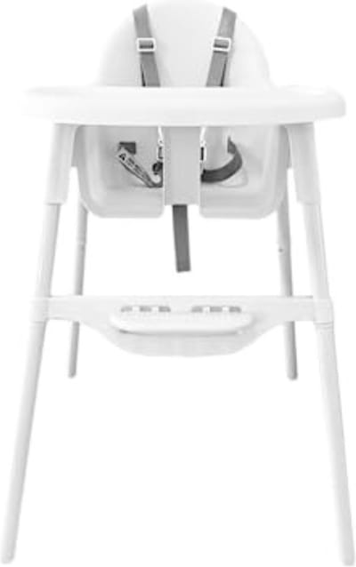 Kinderstoeltje voor Peuter - Kinderstoeltje Hout Peuter - Kinderstoeltje en Tafeltje - Kinderstoeltje voor Peuter Hout - Peutertafelzitje vanaf 6-36 Maanden (max. 15 kg) Wit