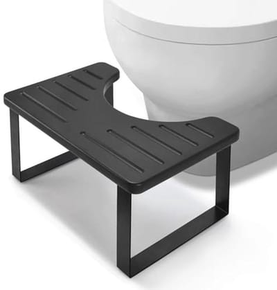 Houten toiletkruk voor volwassenen en kinderen - Opstapkruk van bamboe voor gezonde zithouding