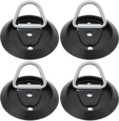 Allecto - Aanhangwagen Sjorring - Compatibel met Ifor Williams - Zwart - Stabiele Installatie - Ideaal voor Aanhangwagens - 4 Stuks