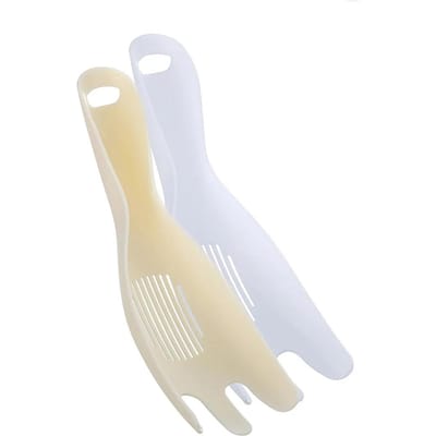 Zeef Rijsschep Keuken Afgietvergiet Met Handvatten Rijstkom Zeef Witte Rijst Wasgereedschap Afvoerputje Huishoudgereedschap white