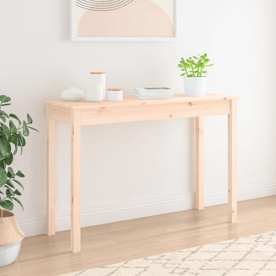 vidaXL - Wandtafel - 110x40x75 - cm - massief - grenenhout