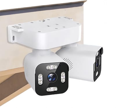 Buitencamera Dubbele Lens - Beveiligingscamera WiFi - Huisbeveiliging Buiten - Automatische Tracking Audio - 2.5K 5MP Resolutie