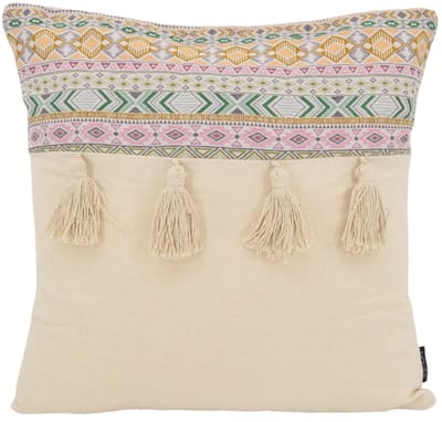NOVÉE Sierkussen ibiza tassle | 45 x 45 cm | katoen/linnen