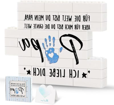 Decoratief Bord - Puzzel Cadeau - Bureau Decoratie - Gemonteerde Puzzel - 11 x 9 cm - Wit