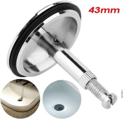 Universele Badkamer & Keuken Afvoerplug 43mm - Set van 2