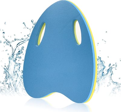 Zwemplank Ergonomische Handgrepen Kickboard EVA Schuim Hoge Drijfkracht Voor Volwassenen en Beginners Blauw 39 x 30 cm