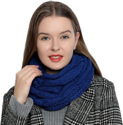 Warme en Zachte Gebreide Ronde Sjaal voor Dames - Comfortabele Winteraccessoire