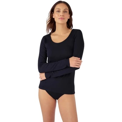 Damart - T-shirt met lange mouwen Thermolactyl Sensitive - Dames - Zwart - 34-36 (XS)